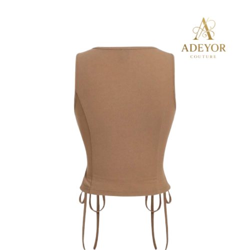 Chic lace up side vest top